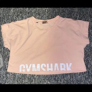 Gym shark crop top